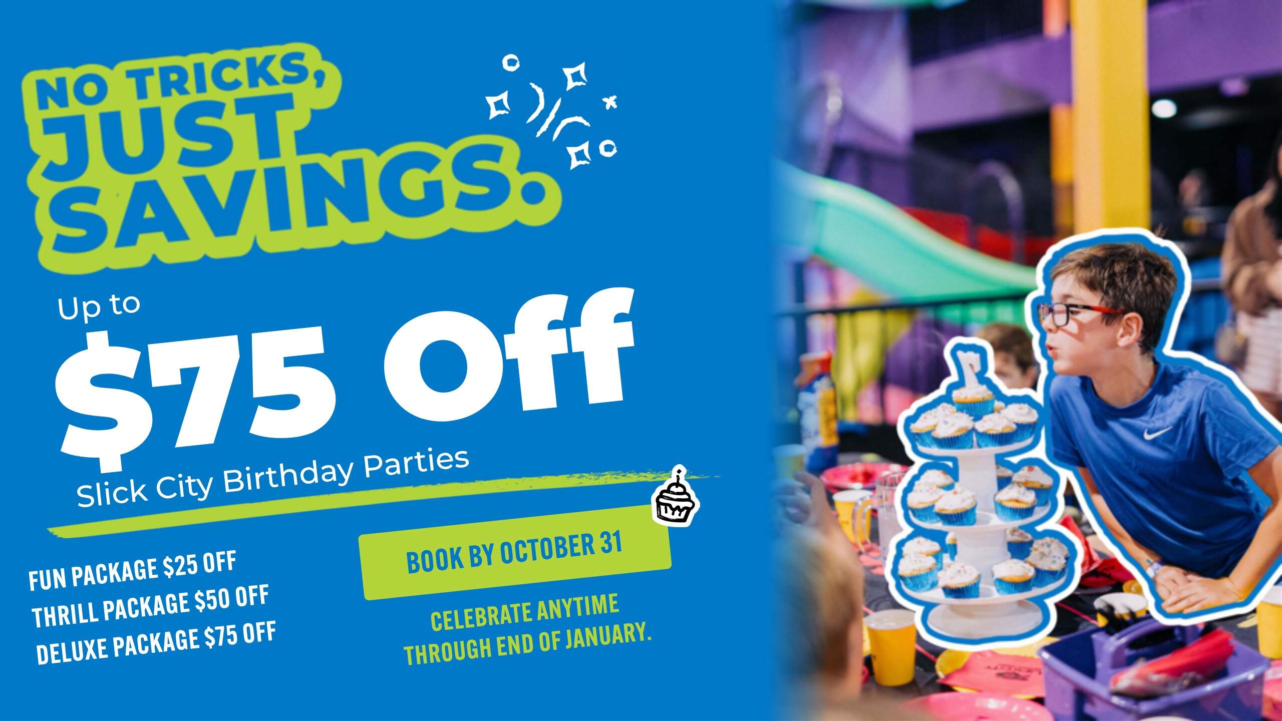 October Birthday Party Promo