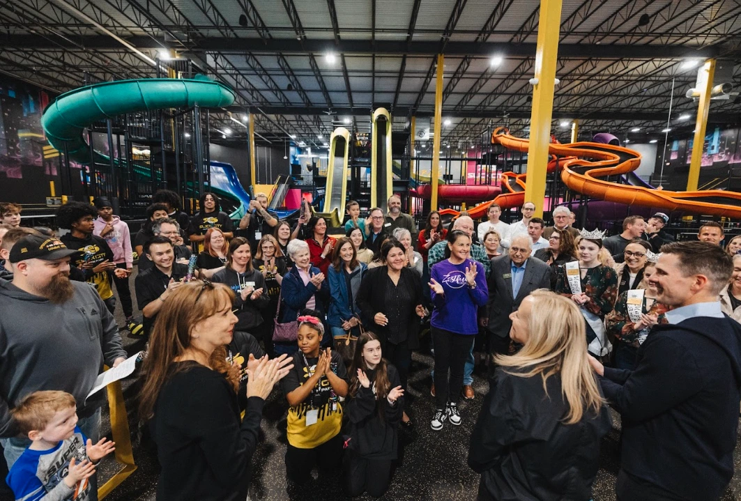 group of people at Slick City group event