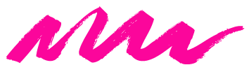 pink scribble decoration